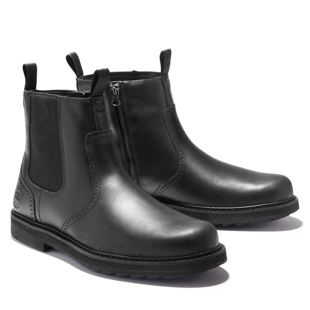 Botas de Seguridad Timberland Argentina Hombre - Squall Canyon Waterproof - Negras - EIYZSQ-546